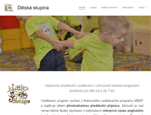 Tablet Screenshot of littlemonkeys.cz
